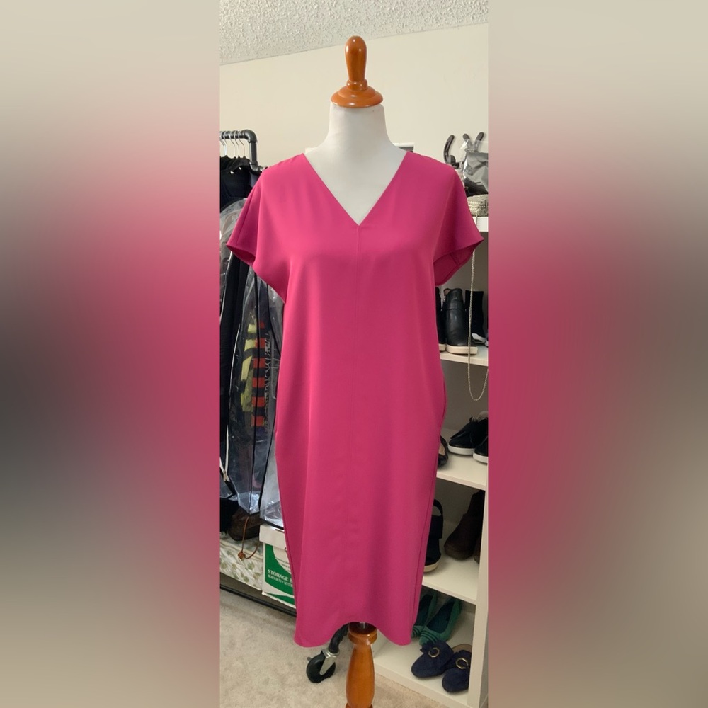 Uniqlo Pink V-Neck Swim Cover up/ Shift Dress - Size XS